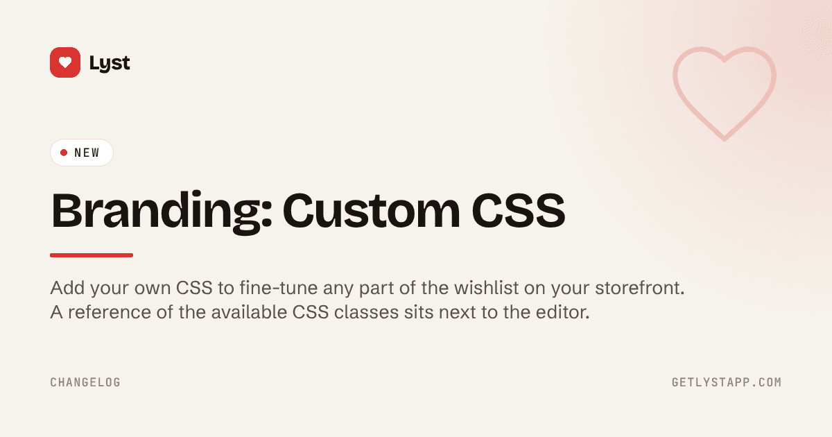 Branding: Custom CSS